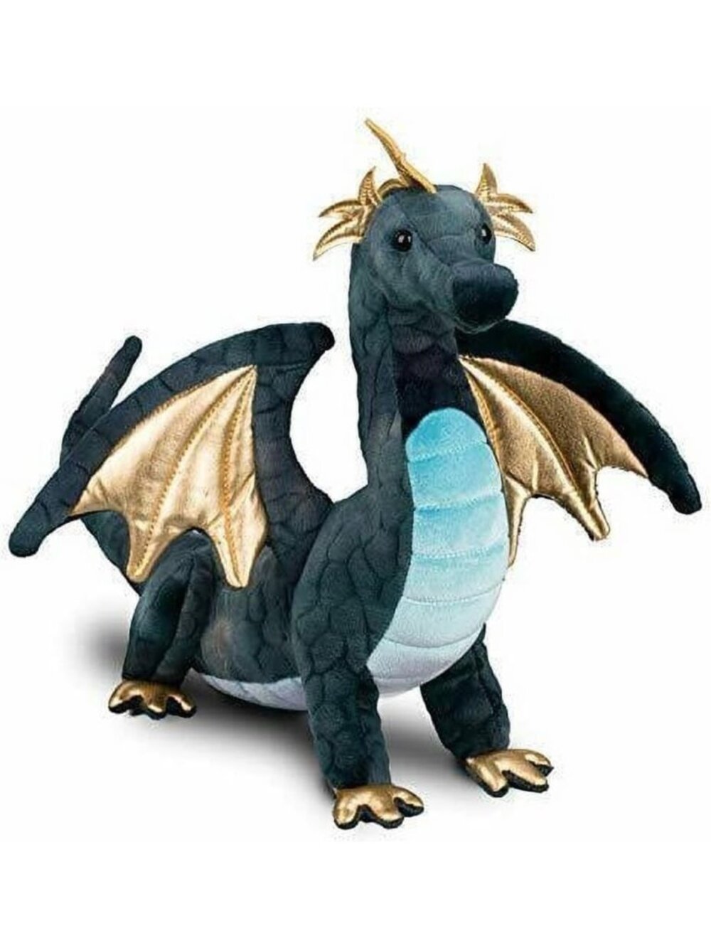 Navy Dragon Plush Stuffed Animal | Soft Toy | Cuddly Gift for Kids & Collectors
